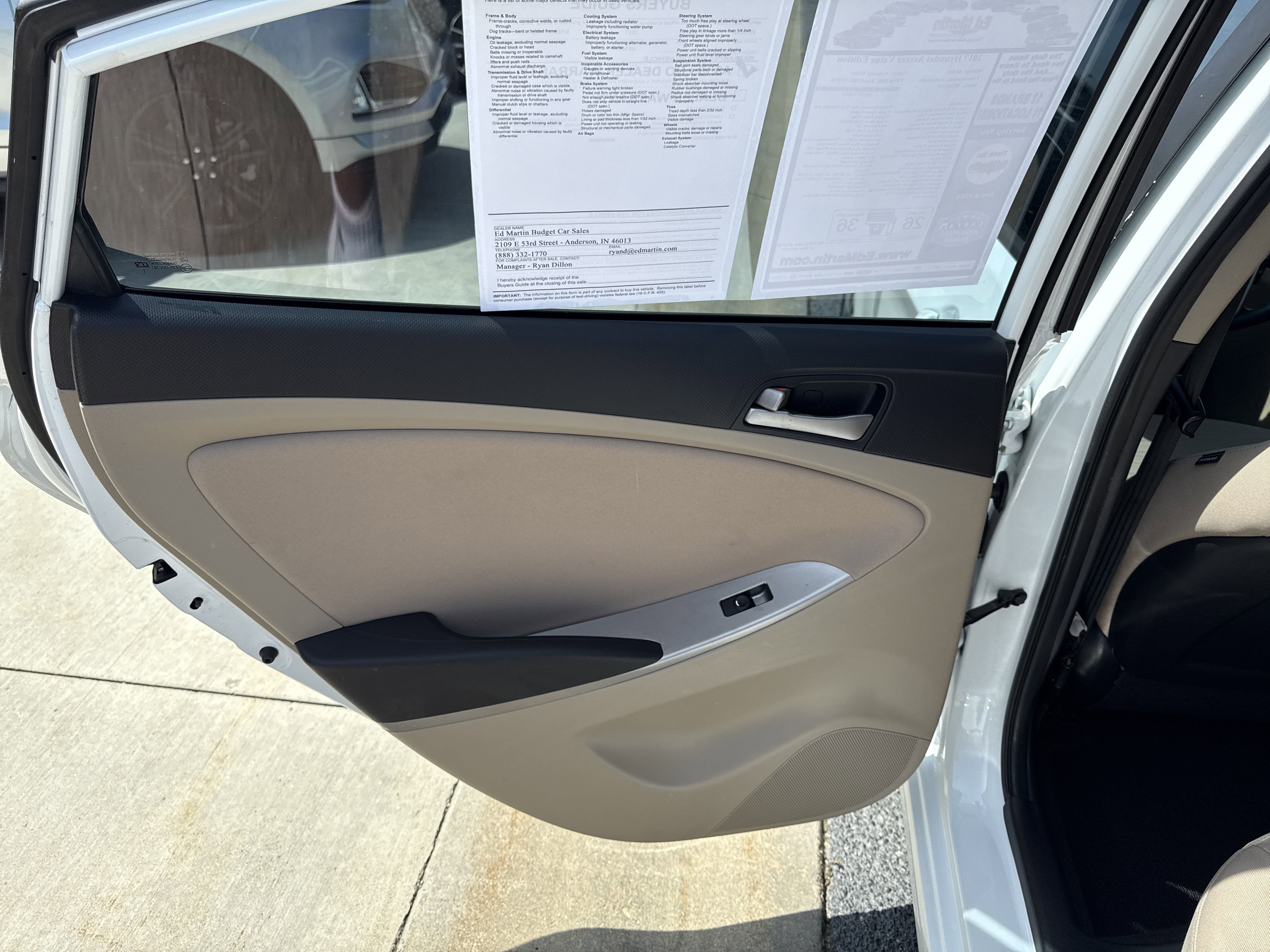 2017 Hyundai Accent Value Edition